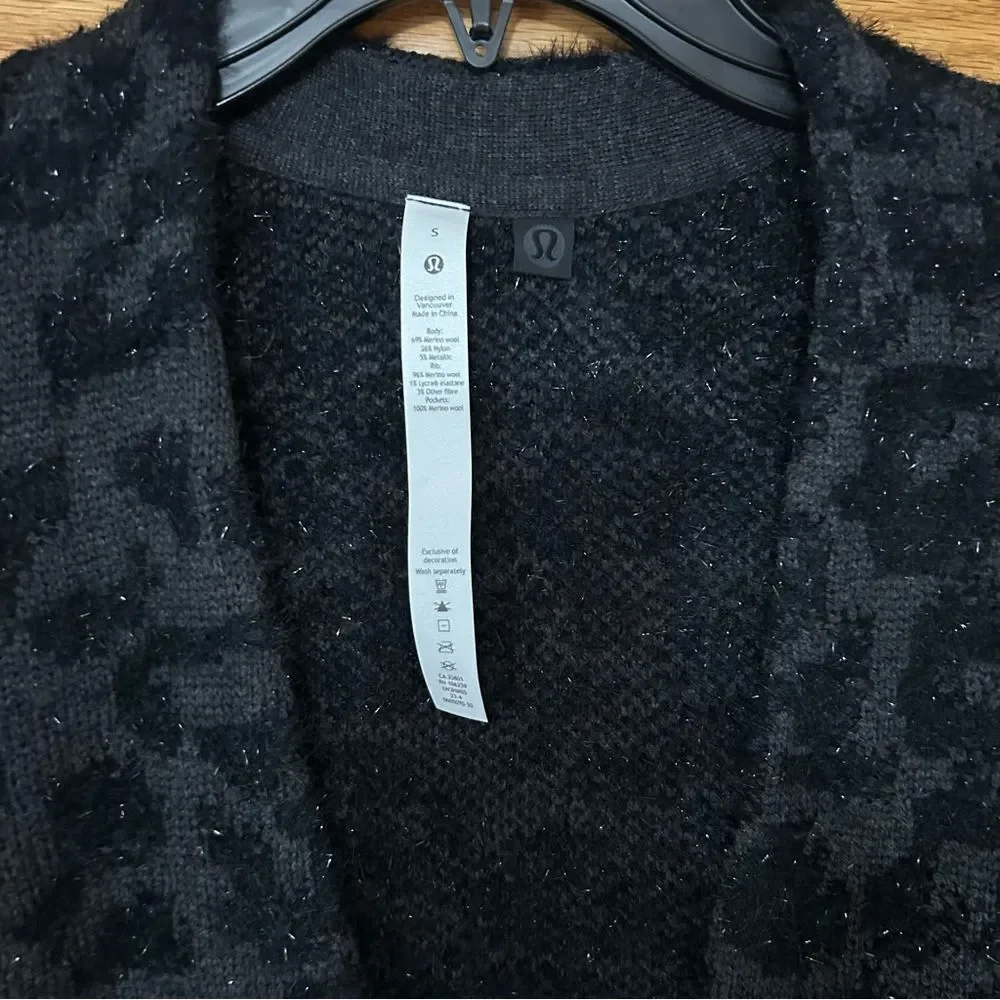 lululemon athletica Black Cozy Cardigan